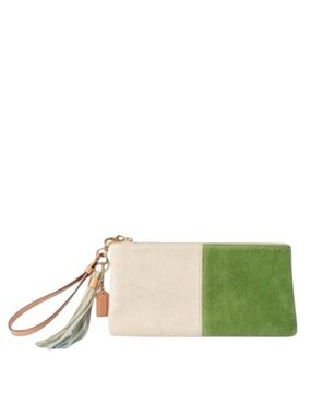 Coach Vintage Suede Colorblock Wristlet